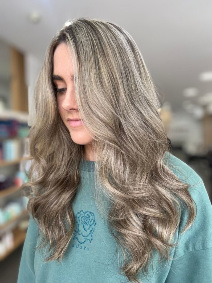 Client After Full Head Foil Highlights Service at Second Avenue Hair Camberwell Melbourne