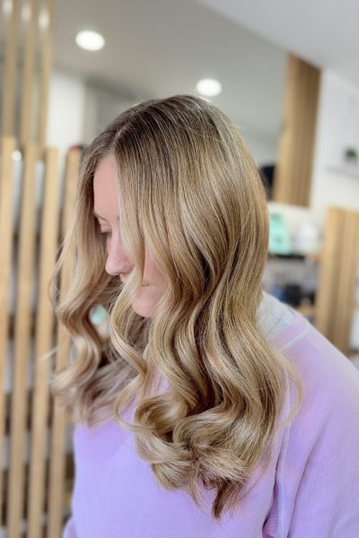 Clients Hair after Balayage Service at Second Avenue Hair Camberwell Melbourne